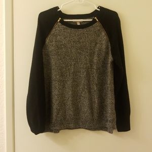 2 Tone Black and Gray Sweater